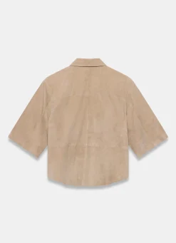 New Suede Oversized Shirt Shirts & Blouses