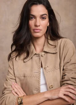 Best Suede Stitch Shacket Jackets|Leather & Suede Jackets