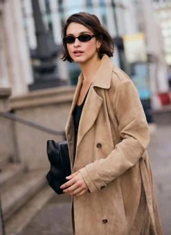 New Suede Trench Coat Jackets