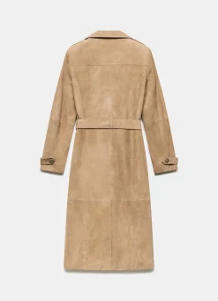 New Suede Trench Coat Jackets