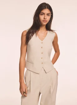 Sale Neutral Tailored Waistcoat Waistcoats