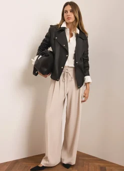 Best Tie Waist Wide Trousers Wide Leg Trousers|Trousers