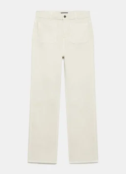 Sale Wash Relaxed Bootcut Patch Pocket Jeans Jeans|Flared Jeans