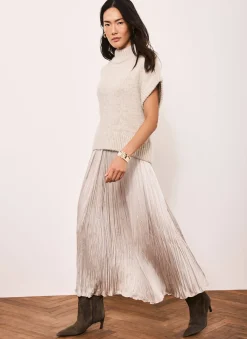 Outlet Wool Blend Layered Maxi Dress Maxi Dresses