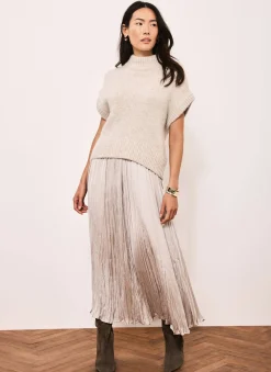 Outlet Wool Blend Layered Maxi Dress Maxi Dresses