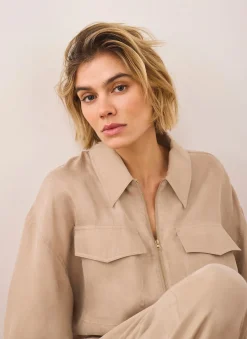 Discount Zip Detail Blouse Shirts & Blouses