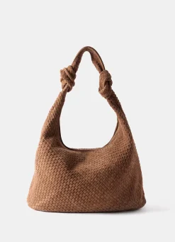Discount Nora Woven Suede Knot Detail Bag Bags