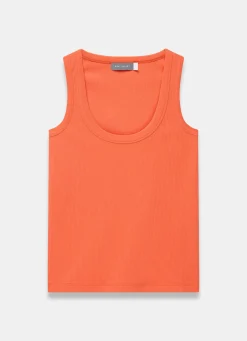 Sale Cotton Blend Scoop Neck Vest T-Shirts|T-Shirts