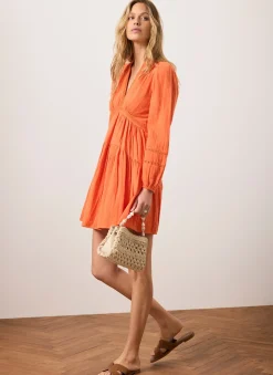 Hot Cotton Cheesecloth Mini Dress Summer Dresses|Mini Dresses