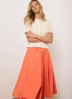 Cotton Full Midi Skirt Midi Skirts|Skirts