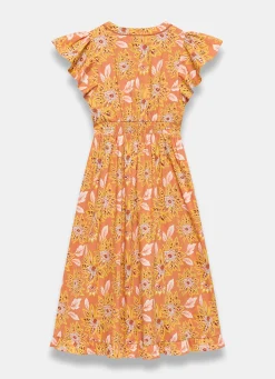 Floral Print Cotton Midi Dress Summer Dresses|Midi Dresses
