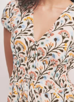 Discount Floral Print Midi Dress Summer Dresses|Midi Dresses