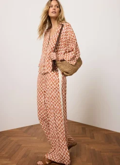 Hot Geo Print Resort Shirt Shirts & Blouses