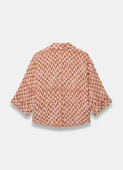 Hot Geo Print Resort Shirt Shirts & Blouses
