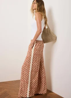 Discount Geo Print Wide Leg Trousers Wide Leg Trousers|Trousers