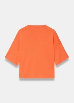 Linen Blend Boxy T-Shirt T-Shirts|T-Shirts