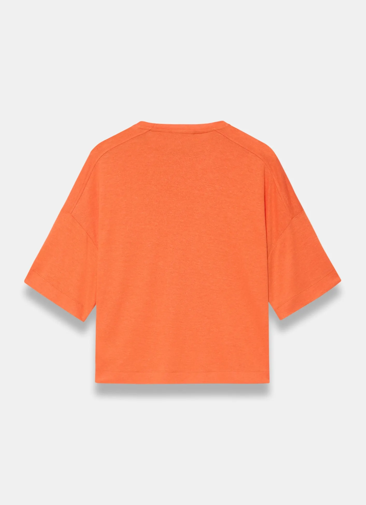 Linen Blend Boxy T-Shirt T-Shirts|T-Shirts