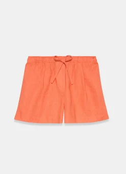 Outlet Linen Drawstring Shorts Shorts|Trousers
