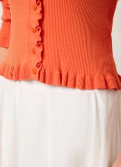 Discount Ruffle Detail Cardigan Cardigans|Jumpers & Cardigans
