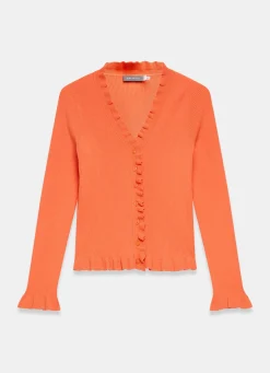 Discount Ruffle Detail Cardigan Cardigans|Jumpers & Cardigans