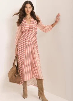 Online Striped Panelled Maxi Dress Maxi Dresses