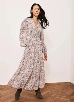 Hot Paisley Print Boho Maxi Dress Maxi Dresses|Printed Dresses