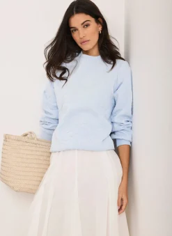 Best Pale Embroidered Sweatshirt Sweatshirts|Sweatshirts