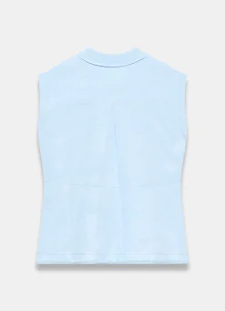 Outlet Pale Linen Sleeveless Shirt Shirts & Blouses|All Tops