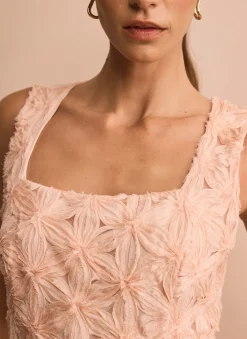 Best Pink Floral Texture Maxi Dress Occasion Dresses|Occasion Dresses