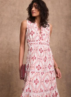 Online Pink Geo Print Maxi Dress Summer Dresses|Maxi Dresses