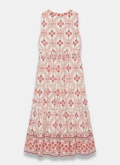 Online Pink Geo Print Maxi Dress Summer Dresses|Maxi Dresses
