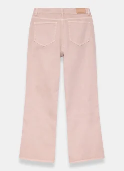Online Pink Patch Pocket Flared Jeans Jeans|Flared Jeans