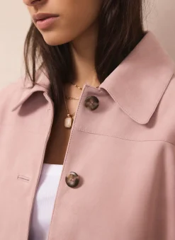 Outlet Pink Suede Jacket Jackets|Leather & Suede Jackets