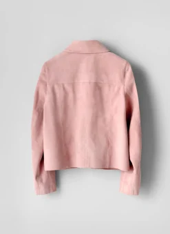 Outlet Pink Suede Jacket Jackets|Leather & Suede Jackets