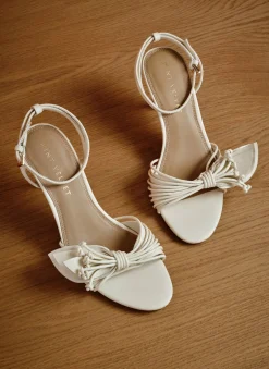 Sale Rae Leather Tassel Heeled Sandals Heels|Heels