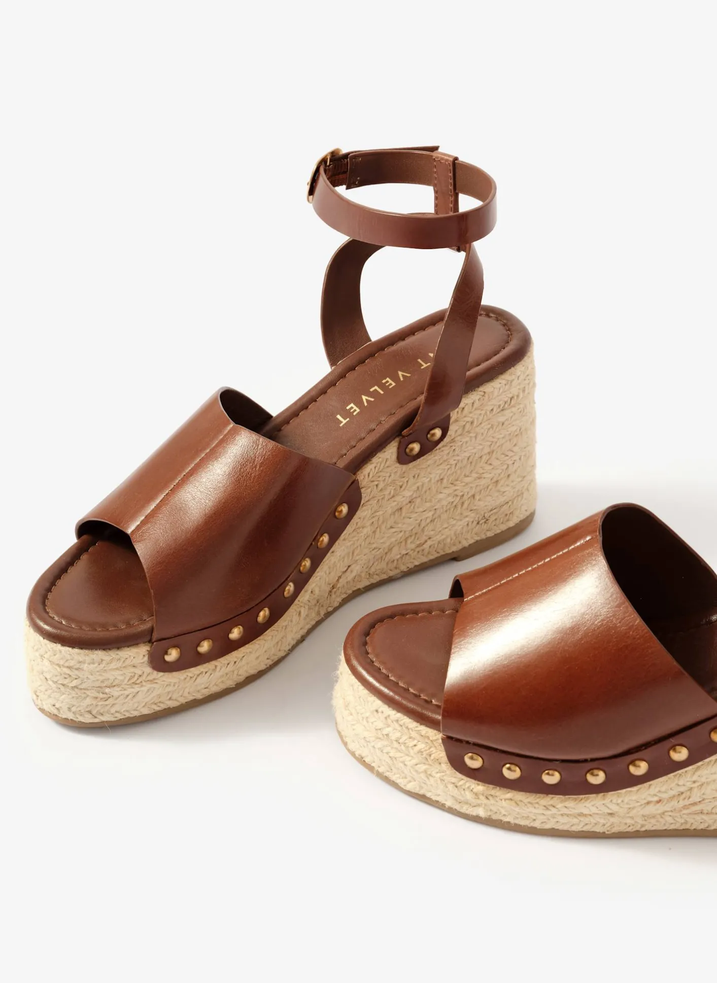 Clearance Raya Leather Espadrille Wedges Heels|Heels