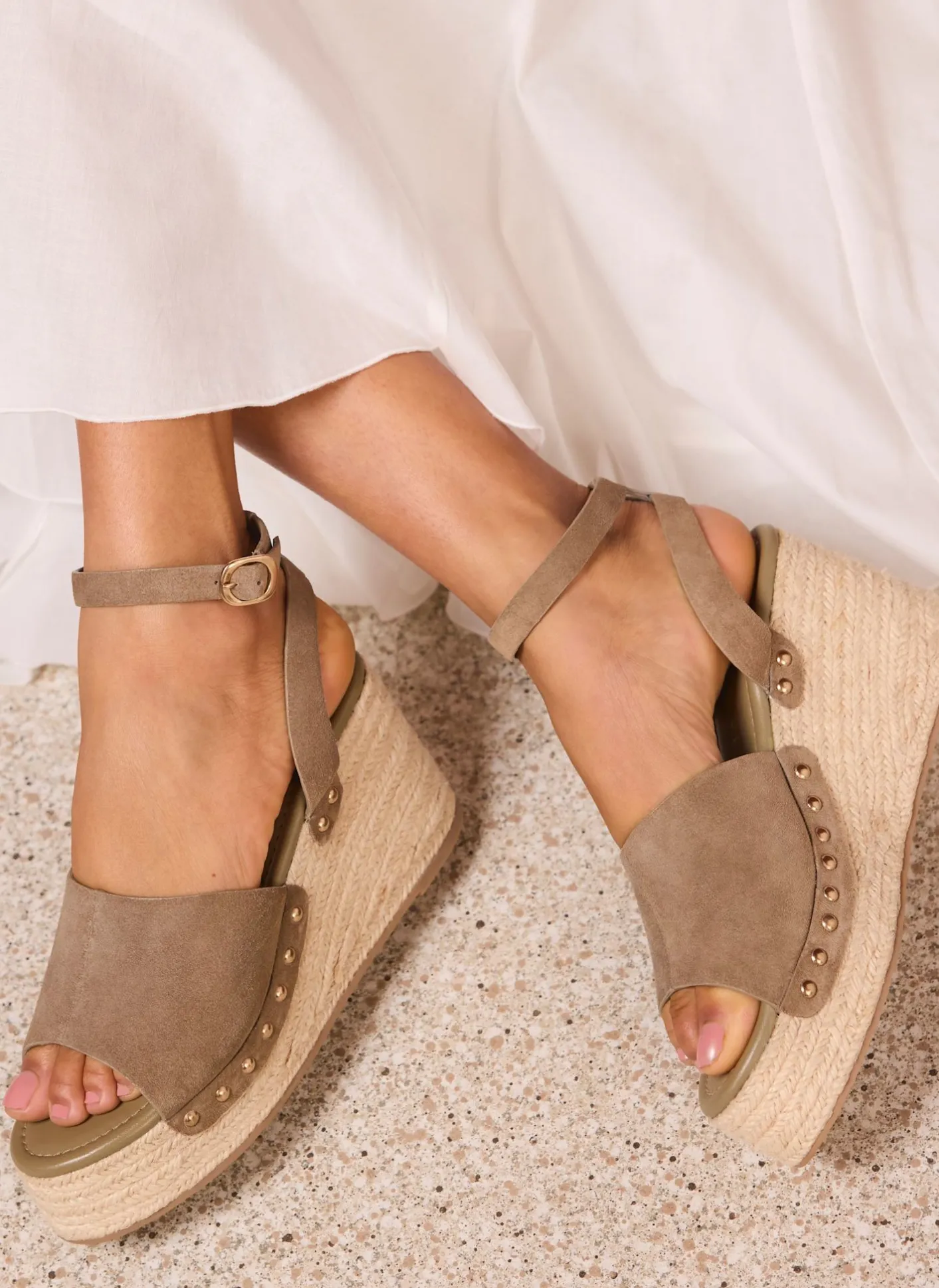 Discount Raya Suede Espadrille Wedges Heels|Heels