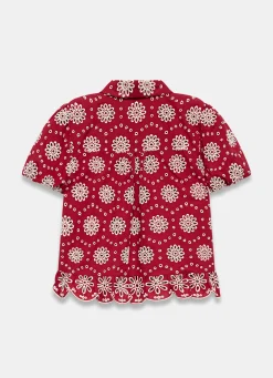 New Cotton Broderie Shirt Shirts & Blouses