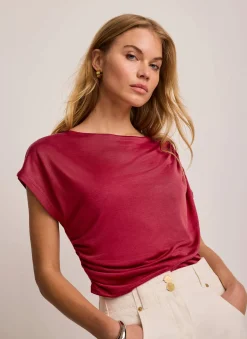Online Drape Detail Top All Tops|Tops