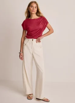 Online Drape Detail Top All Tops|Tops