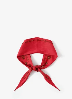 Sale Linen Embellished Neck Scarf Scarves