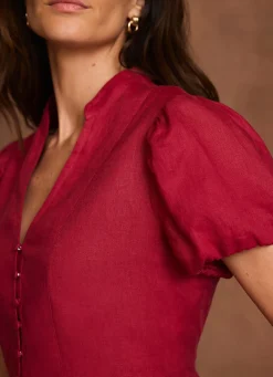 Hot Linen Peplum Top All Tops|Tops