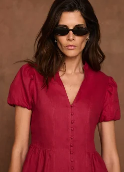 Hot Linen Peplum Top All Tops|Tops