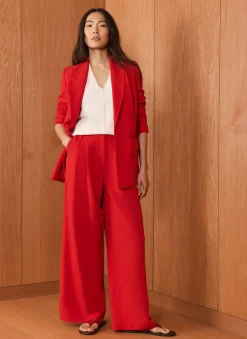 Outlet Pleated Wide Leg Trousers Wide Leg Trousers|Trousers