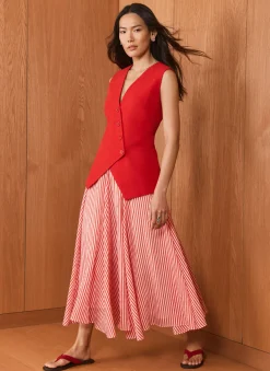Hot Stripe Maxi Skirt Maxi Skirts|Skirts