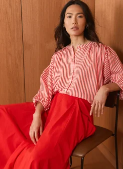 Discount Striped Batwing Blouse Shirts & Blouses