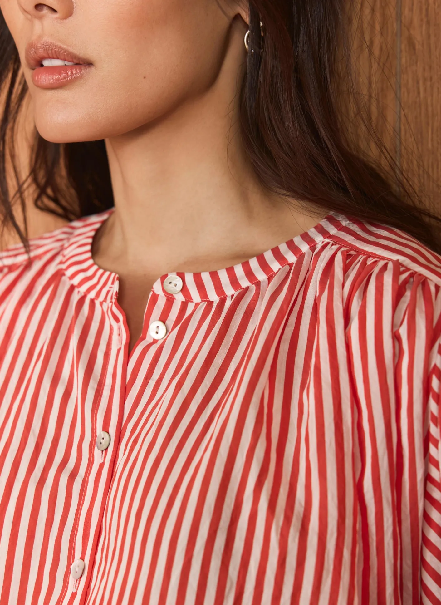 Discount Striped Batwing Blouse Shirts & Blouses