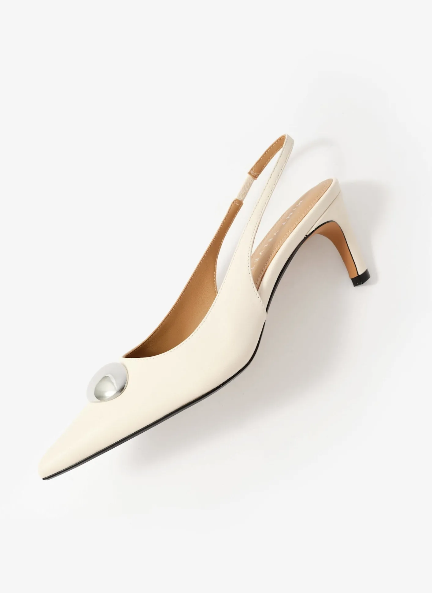 Best Ren Leather Sling Back Heels Heels|Heels