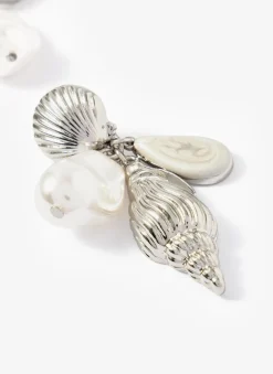 Tone Shell Pearl Drop Earrings Jewellery|Jewelry