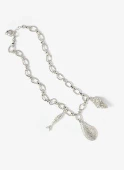 Tone Shell Statement Charm Necklace Jewellery|Jewelry